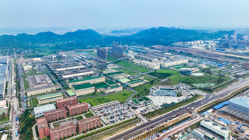 中国绿色硅谷核心区一角 图片来源五通桥区融媒体中心